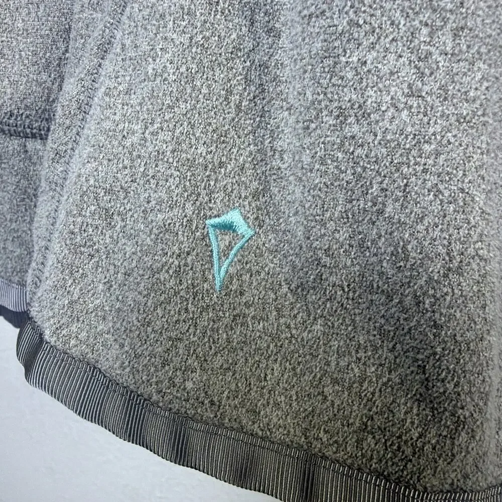 Ivivva Lululemon Fleece Jacket Girls 14 coat athletica athleisure gray snap